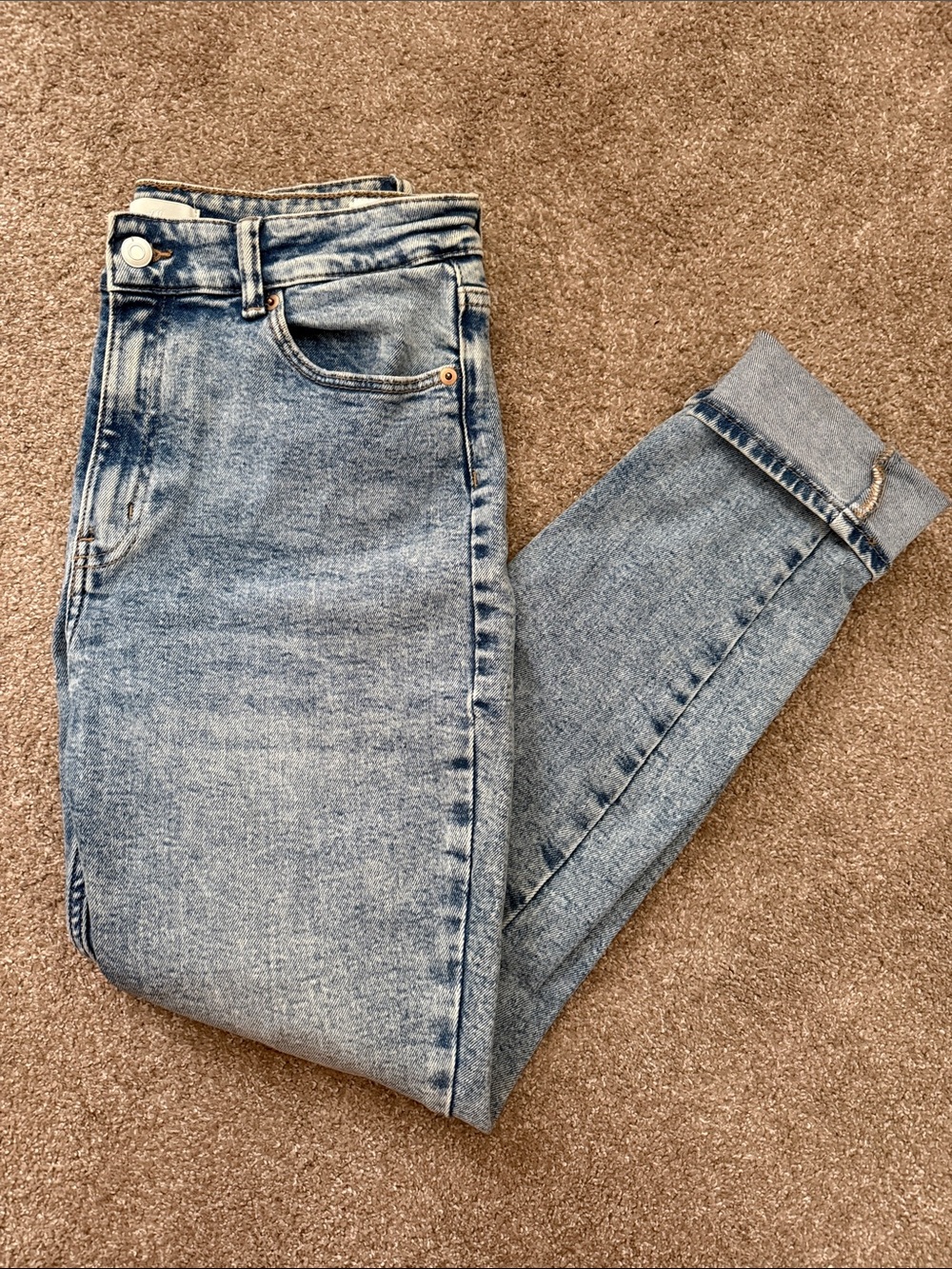 H&M Light Wash High-Rise Skinny Jeans